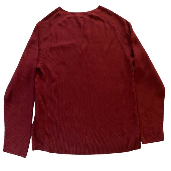 GAP Men's Sweatshirt Top Knit XL Burgundy Crewneck Long Sleeve Casual Comfort - Picture 2 of 9